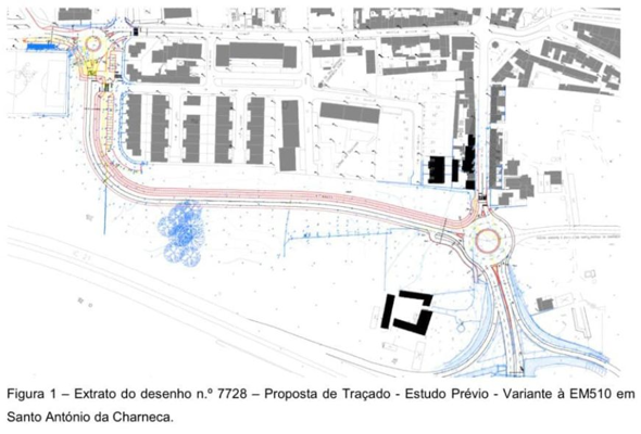 Variante que liga Vila Chã à futura rotunda de Santo António declarada de utilidade pública
